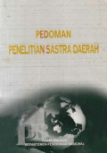 PEDOMAN PENELITIAN SASTRA DAERAH
