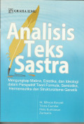 ANALISIS TEKS SASTRA