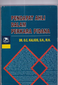PENDAPAT AHLI DALAM PERKARA PIDANA