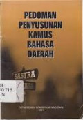 PEDOMAN PENYUSUNAN KAMUS BAHASA DAERAH