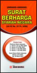 UNDANG-UNDANG SURAT BERHARGA SYARIAH NEGARA  (UU RI NO 19. TH.2008)