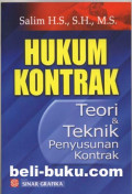 HUKUM KONTRAK : TEORI DAN TEKNIK PENYUSUNAN KONTRAK