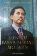 MENUJU PASAR MODAL MODERN
