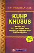 KUHP: KHUSUS KOMPILAAI KETENTUAN PIDANA DALAM UNDANG-UNDANG PIDANA KHUSUS